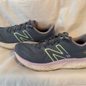 New Balance Women's Gray and Lime Sneakers